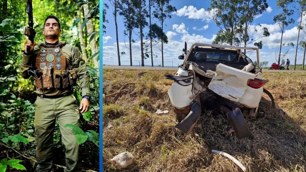 Policial e motociclista morrem em acidente na Chapada dos Guimarães